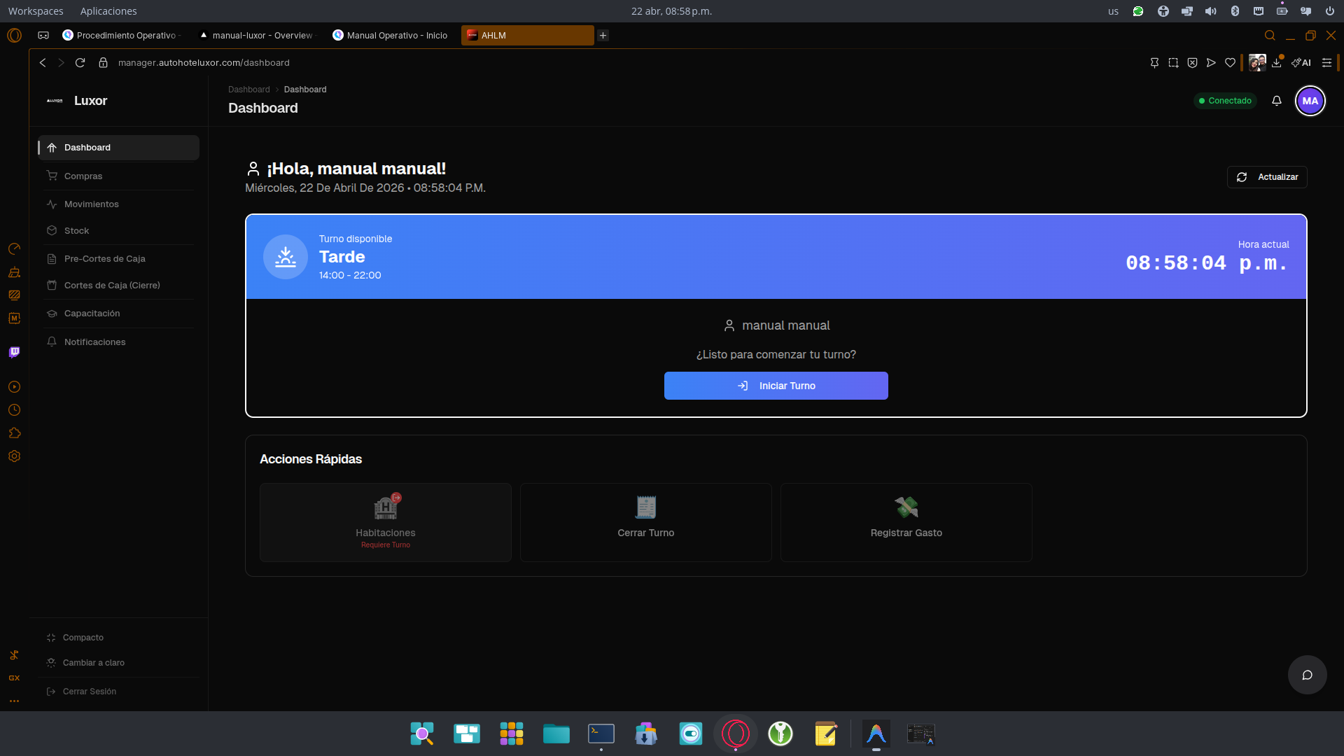 003 Dashboard Sin Turno