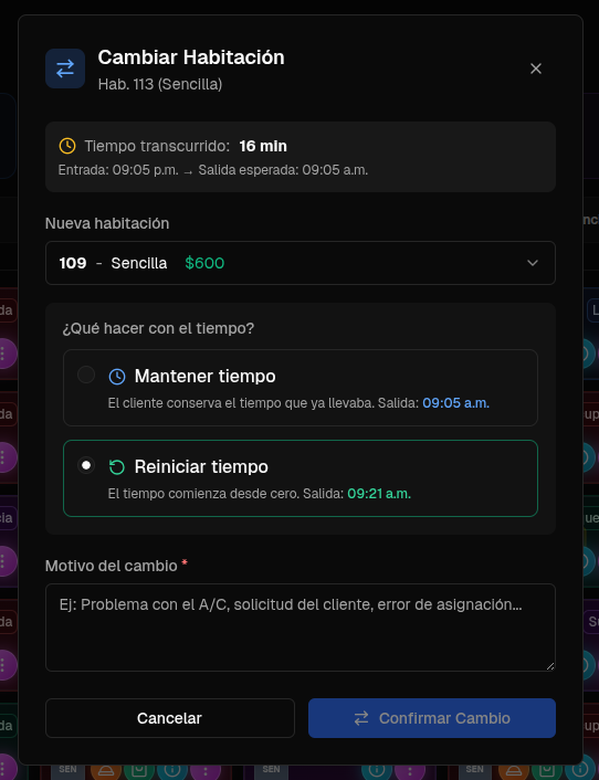 002-2 Cambio Reiniciar